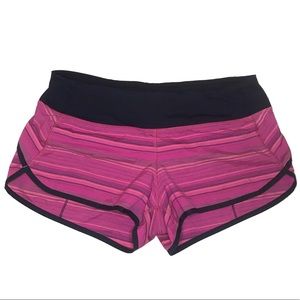 Lululemon Striped Running Shorts
